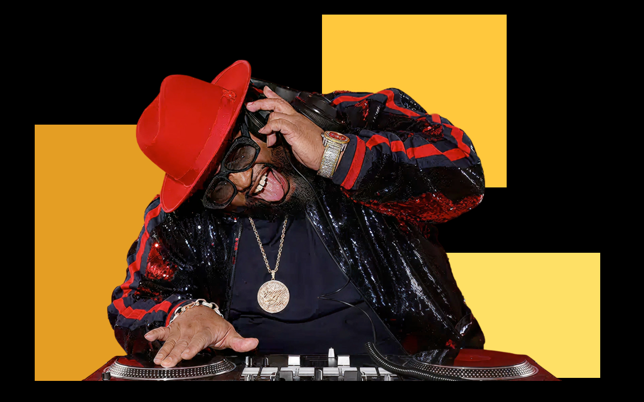 Jazze manipulates a DJ controller