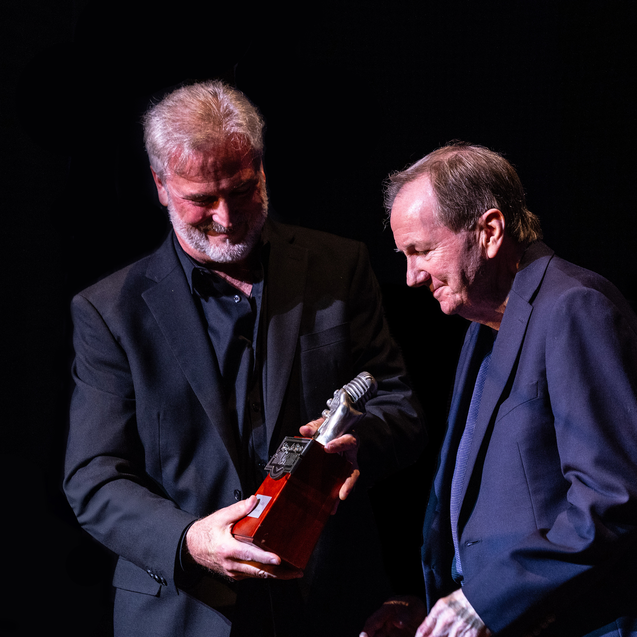 Jack Soden receives his MMHOF trophy